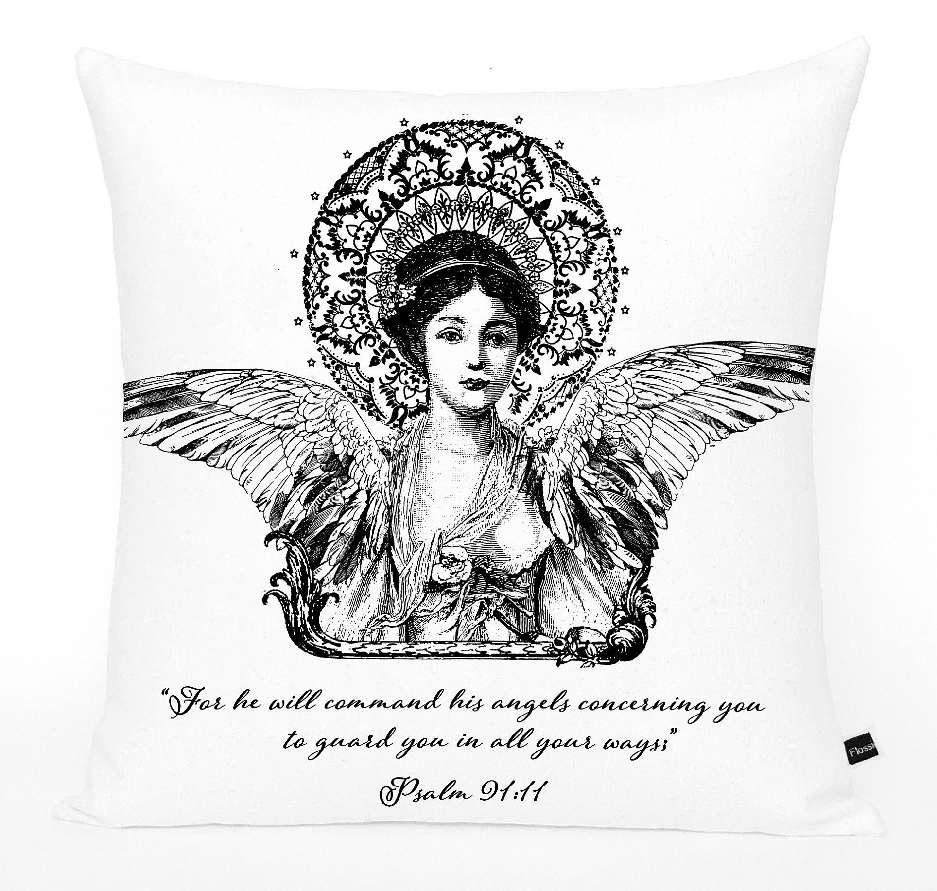 Angel Pillow Psalm 9111 Pillow Cover Layering Pillow Etsy