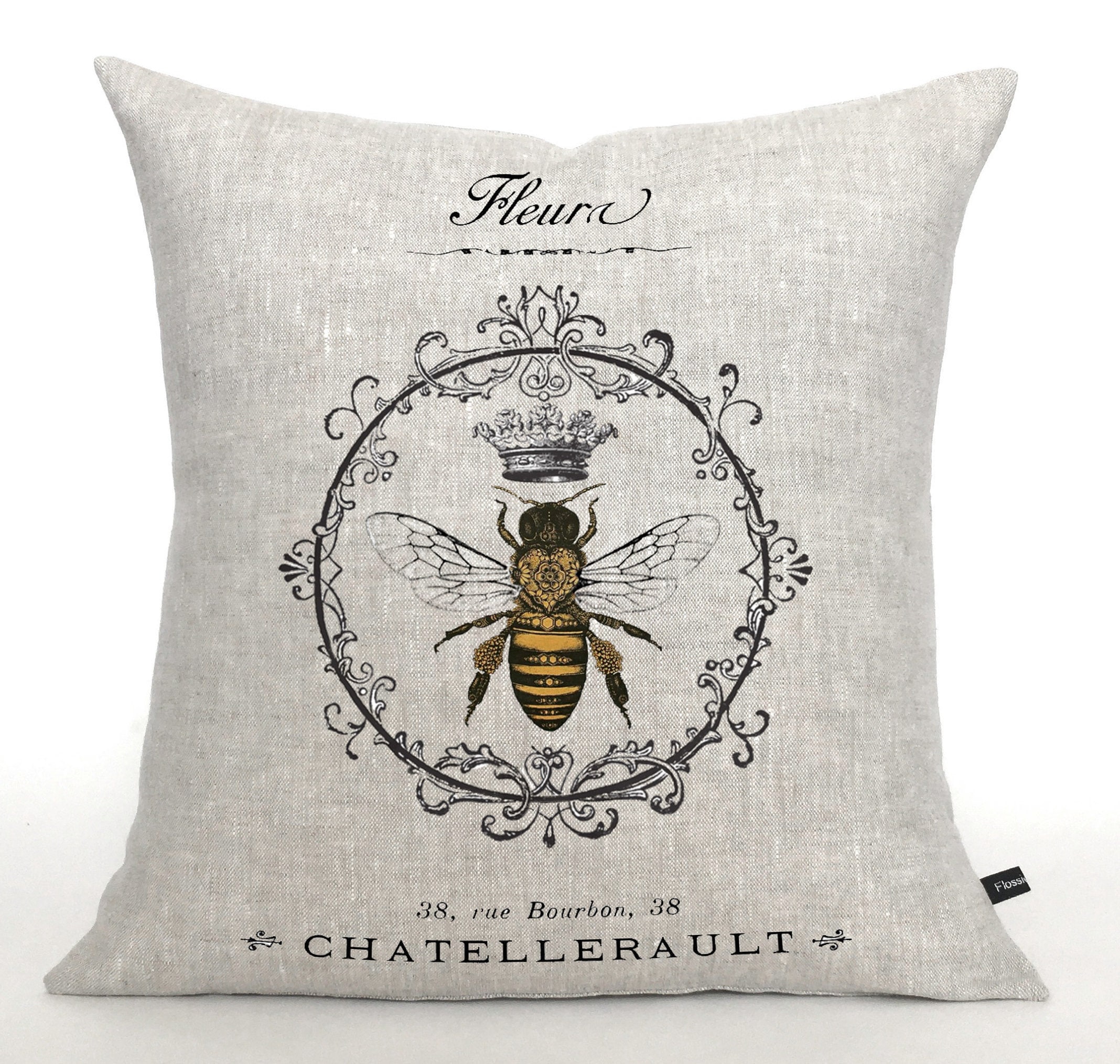 French Queen Bee Pillow Cover Layering Size Pillow French Etsy