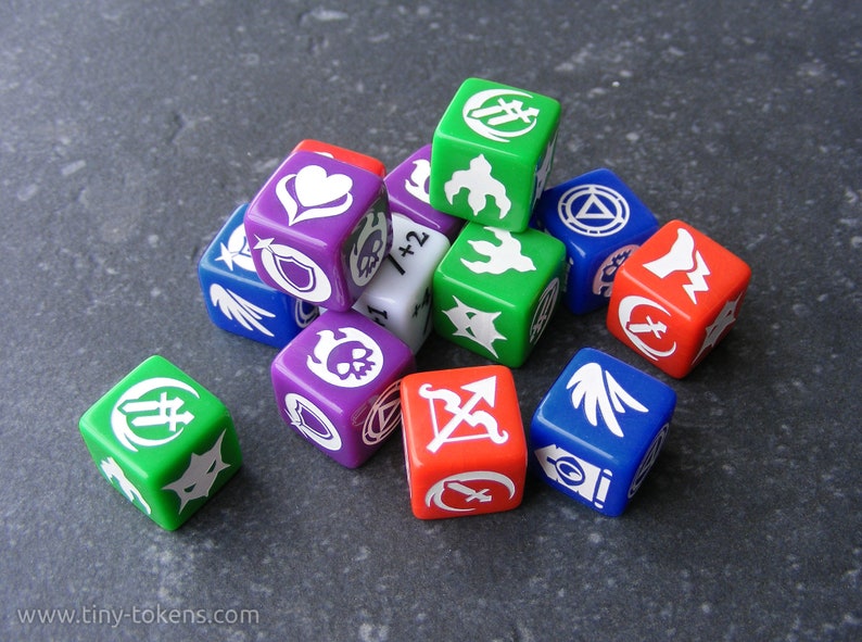 thumbnail image 2 of 62PCS MTG Dice Counters Bulk Ability Keywords MTG Tokens Shield Life Counter 2 of 14