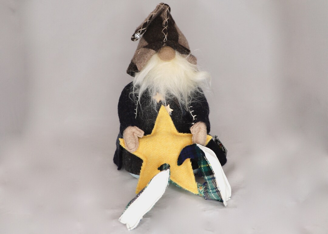 Gnome Tree Topper, Christmas Tree Topper, Sustainable Upcycled