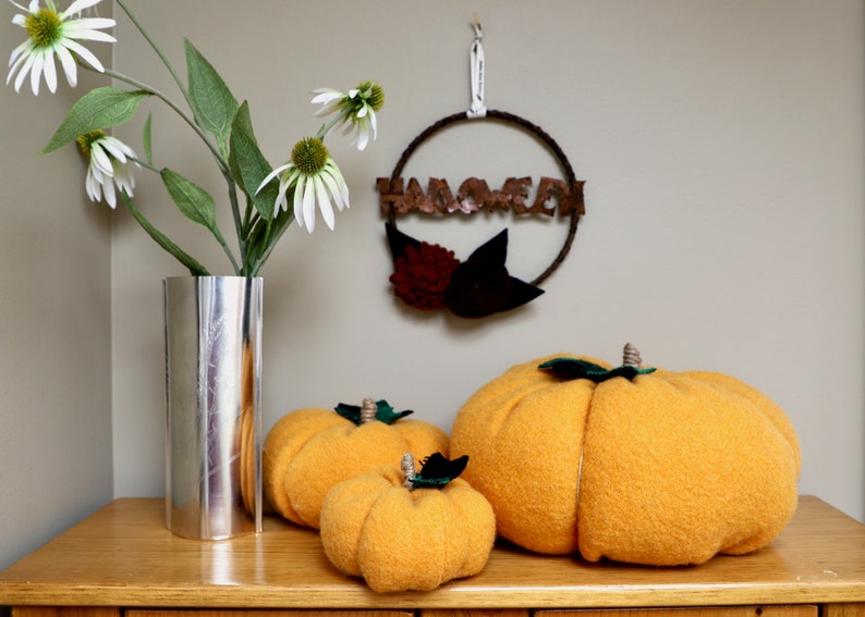 Pumpkin decor Set of 3 medium/large/xlarge fall pumpkins Etsy