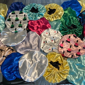 Adjustable Satin Bonnets - Multiple Colors!
