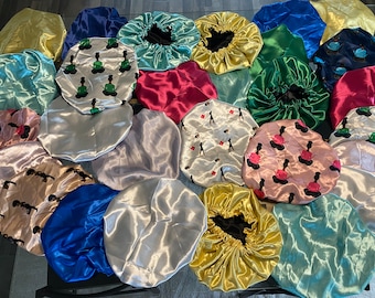 Adjustable Satin Bonnets - Multiple Colors!