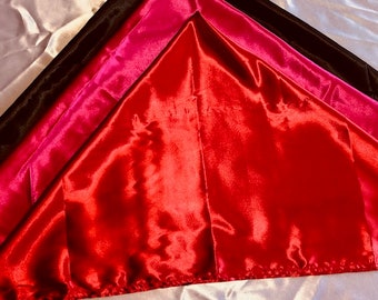 Large Satin Scarves (Solids)