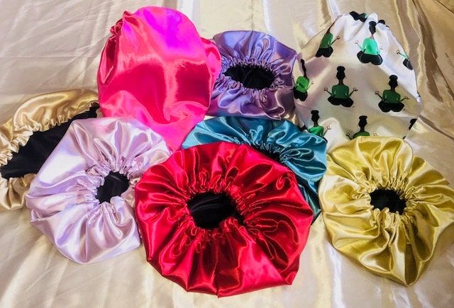 Adjustable Satin Bonnets - Multiple Colors!