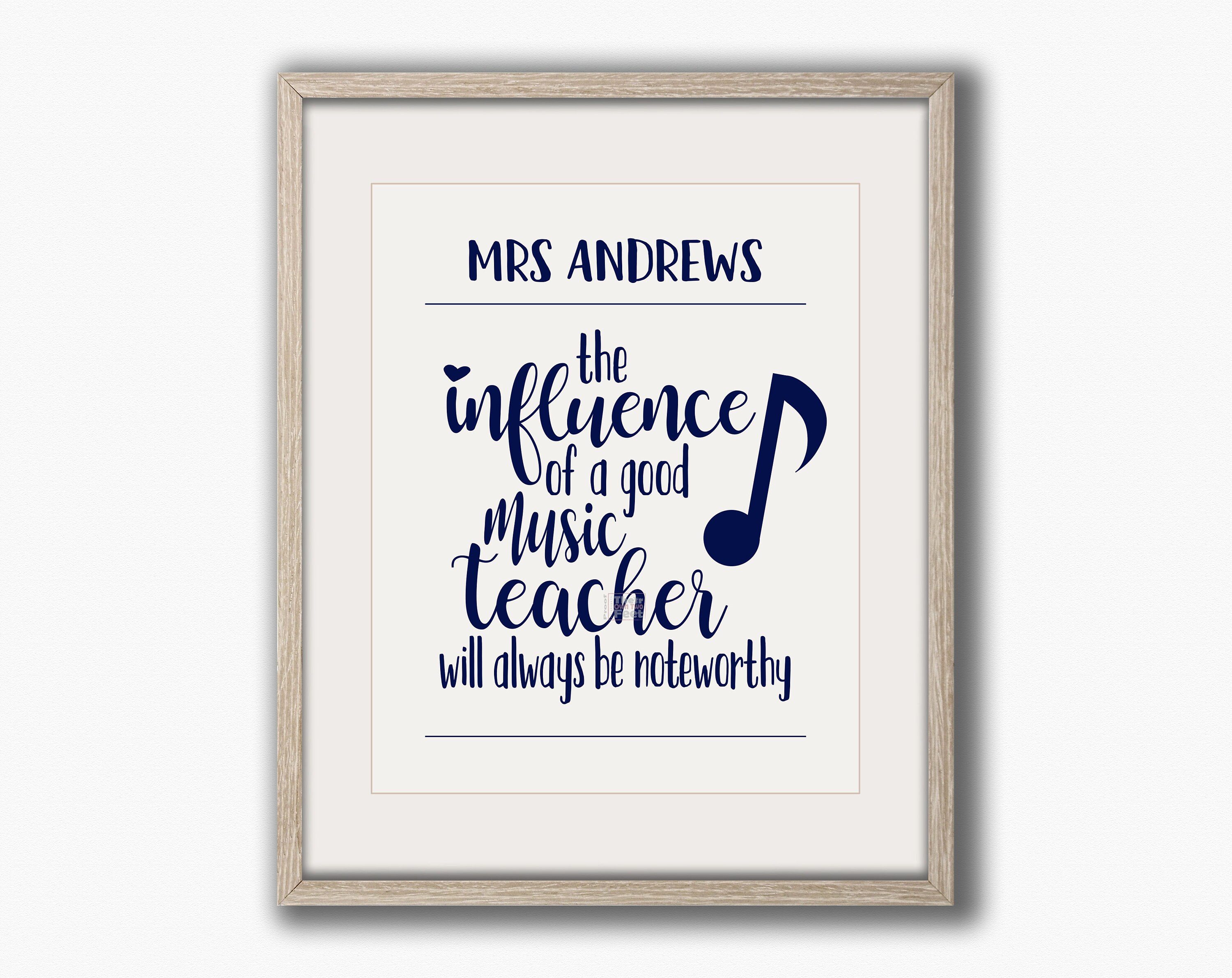 Gift for Music Teacher Music Teacher Thank You Music Teacher