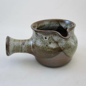 Leftie ceramic gravy boat
