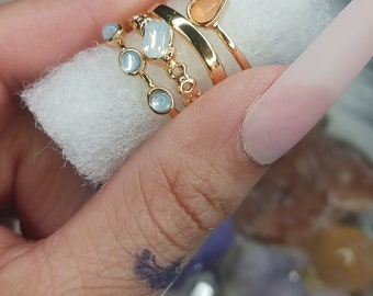 Jewels Midi ring stack