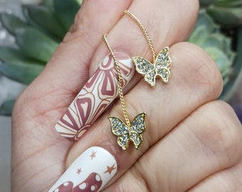 Butterfly Ear threaders