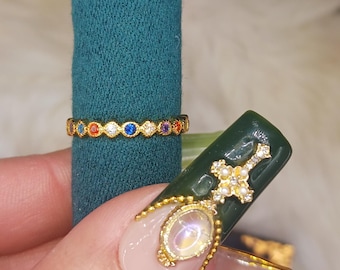 インフィニットジェムズリング 14Kゴールドリング