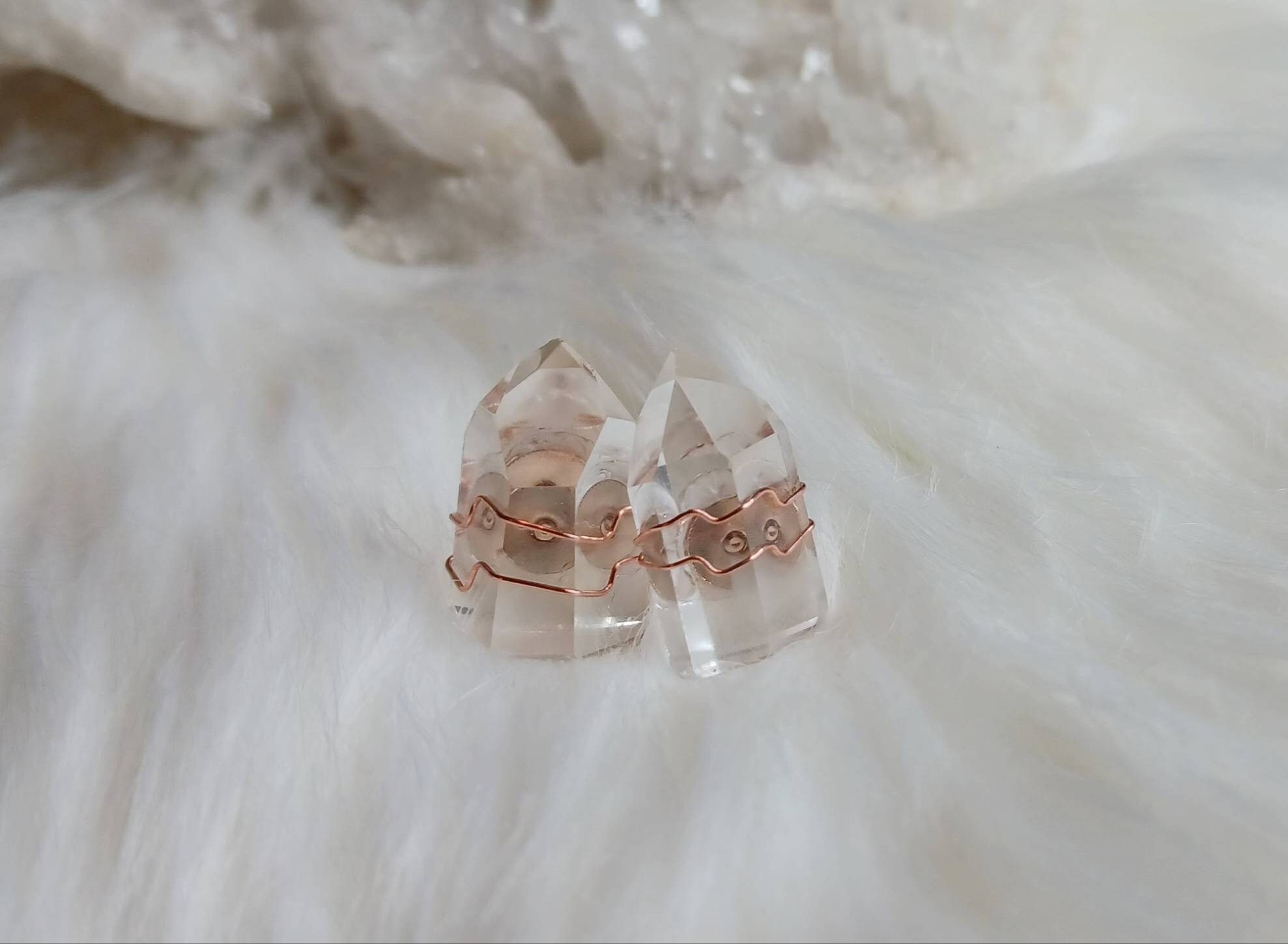 Phantom Quartz Studs Etsy