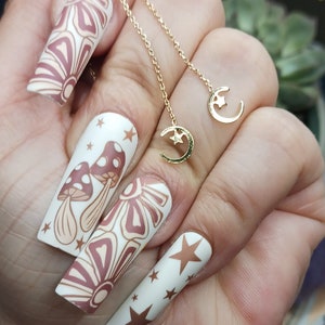Moon & Star Ear threaders