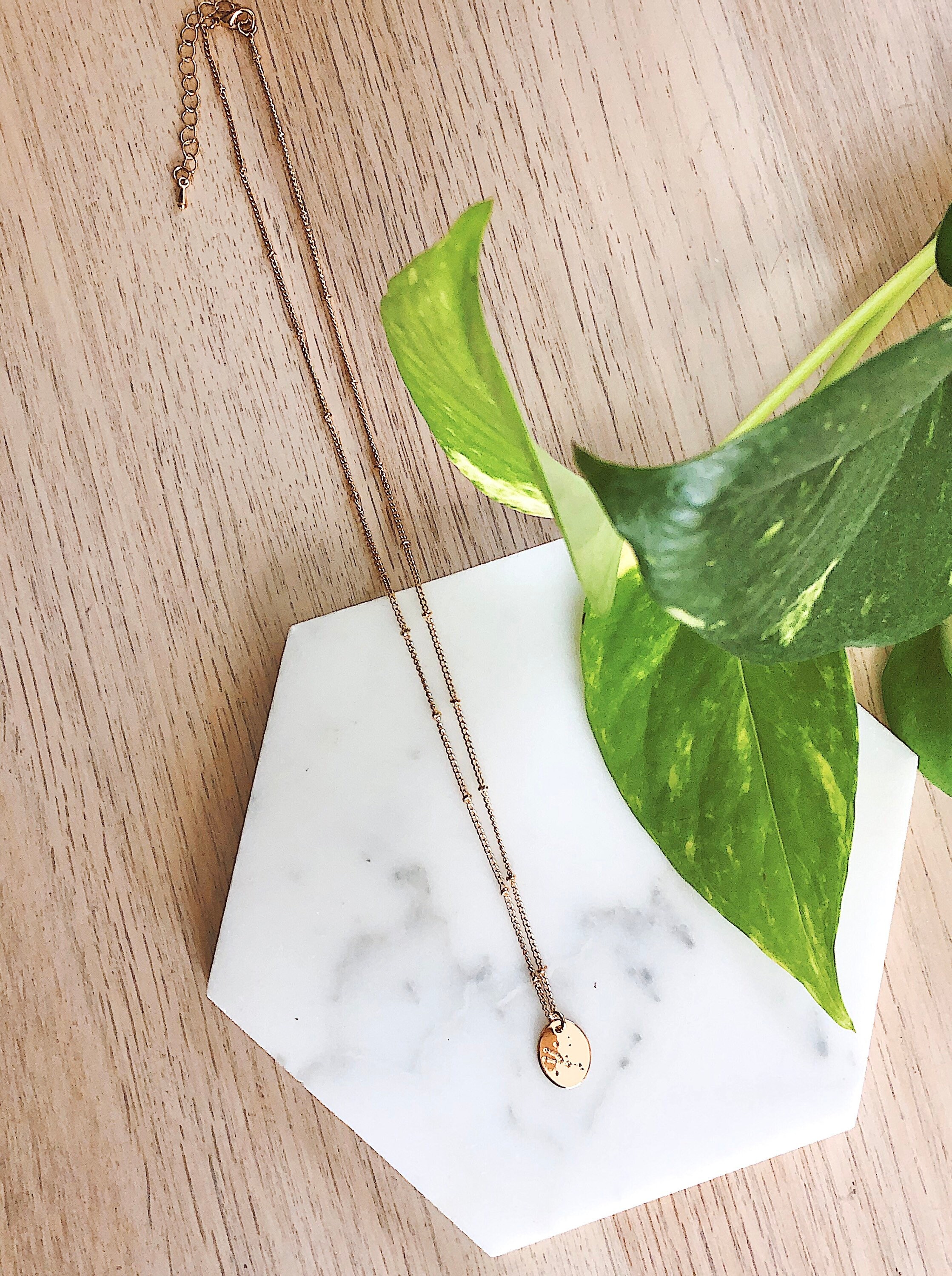 Taurus Zodiac Charm Necklace Etsy