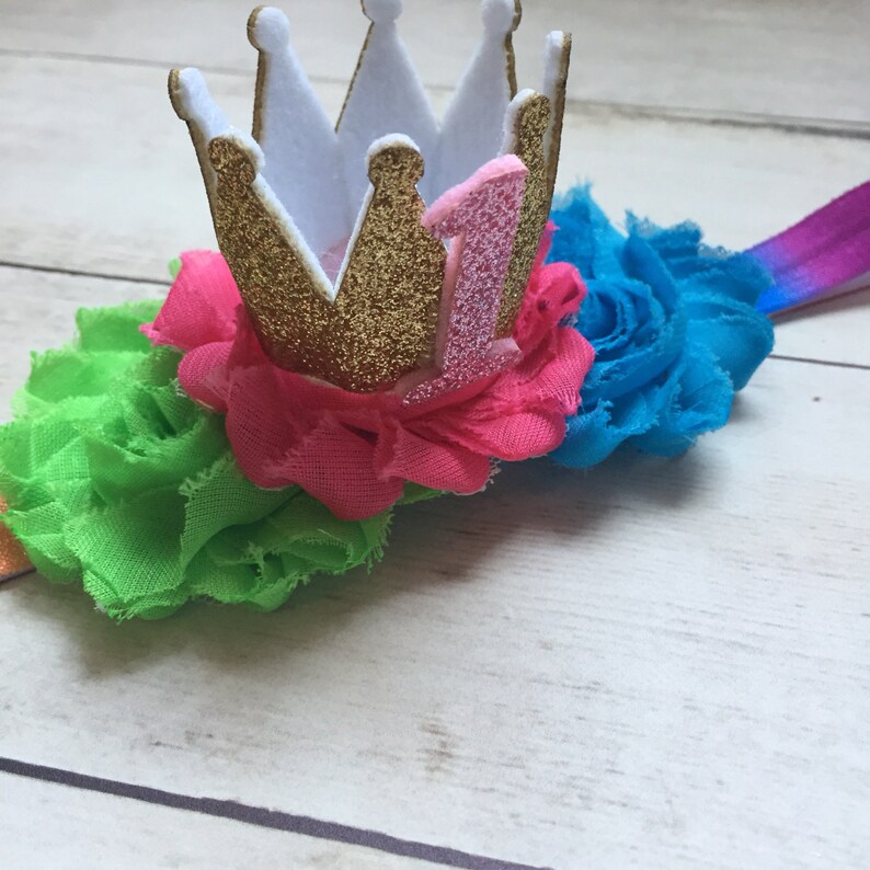 Smash Cake Outfit Smash Cake Headband Rainbow 1st Birthday Headband Rainbow First Birthday Headband Girls 1st Birthday