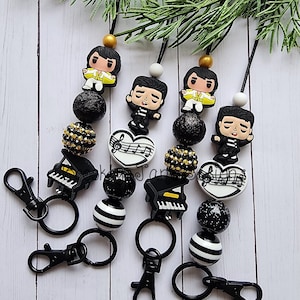 The King Teacher lanyard, lanyard for teacher, teachers, teacher gift, ID badge holder, badge holder, breakaway, teacher lanyard, music