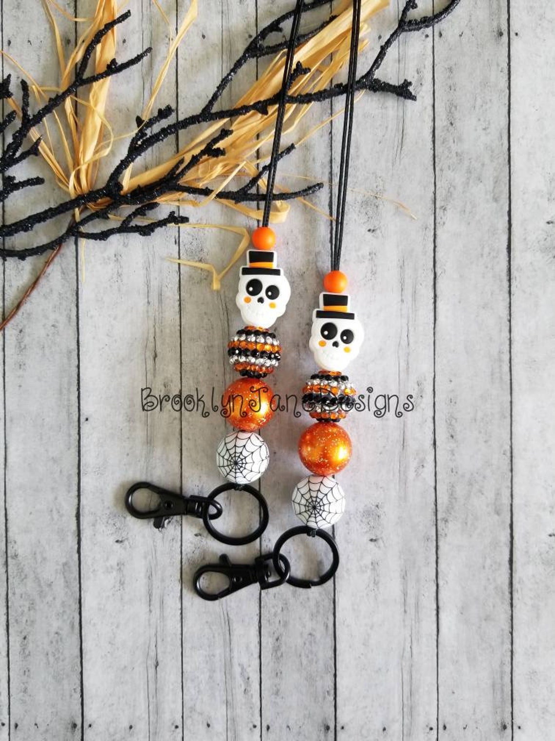Halloween Lanyard Teacher Lanyard Lanyard Teacher Badge Etsy