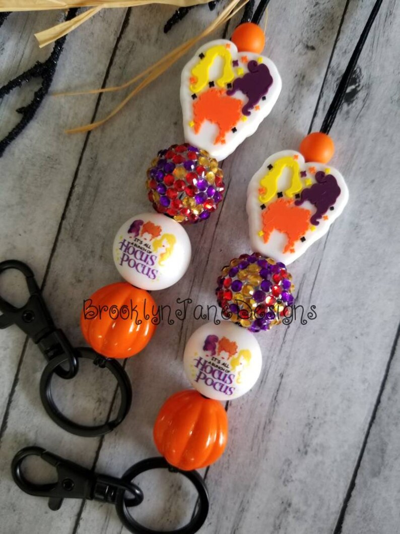 Halloween Lanyard Teacher Lanyard Lanyard Teacher Badge Etsy