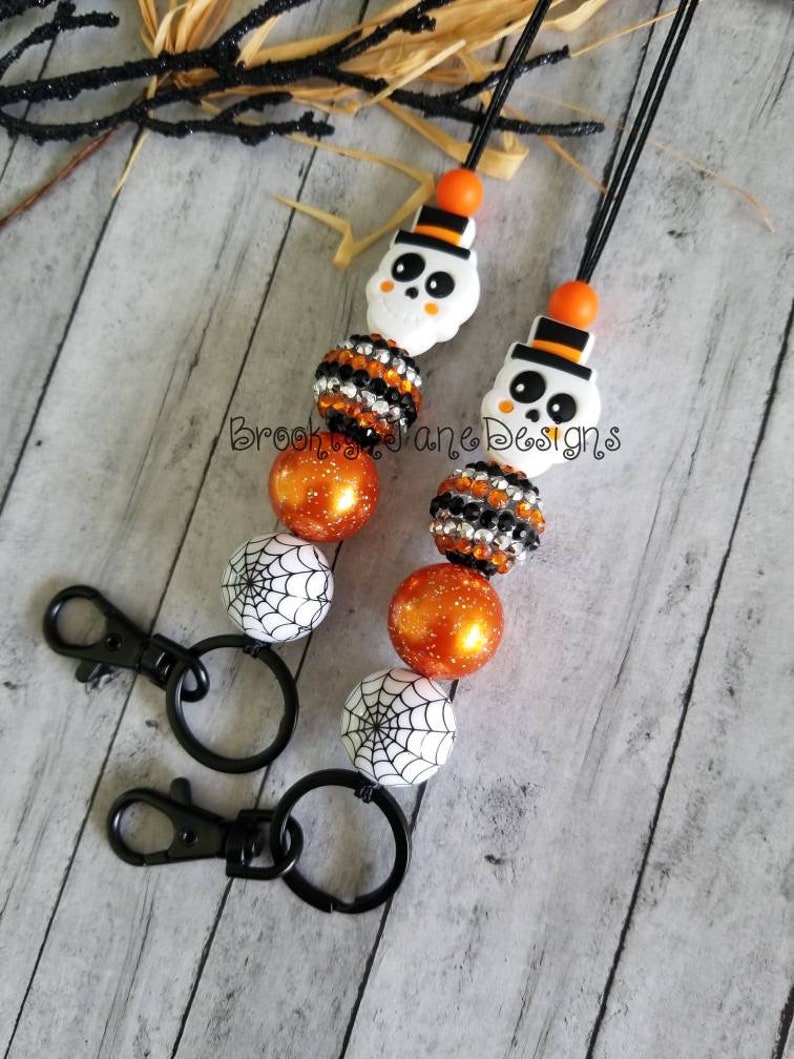 Halloween Lanyard Teacher Lanyard Lanyard Teacher Badge Etsy