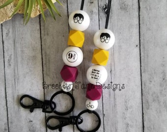 Teacher lanyard, lanyard, beaded, teacher gift, ID badge holder, badge holder, breakaway, teacher, lanyard necklace, teacher appreciation