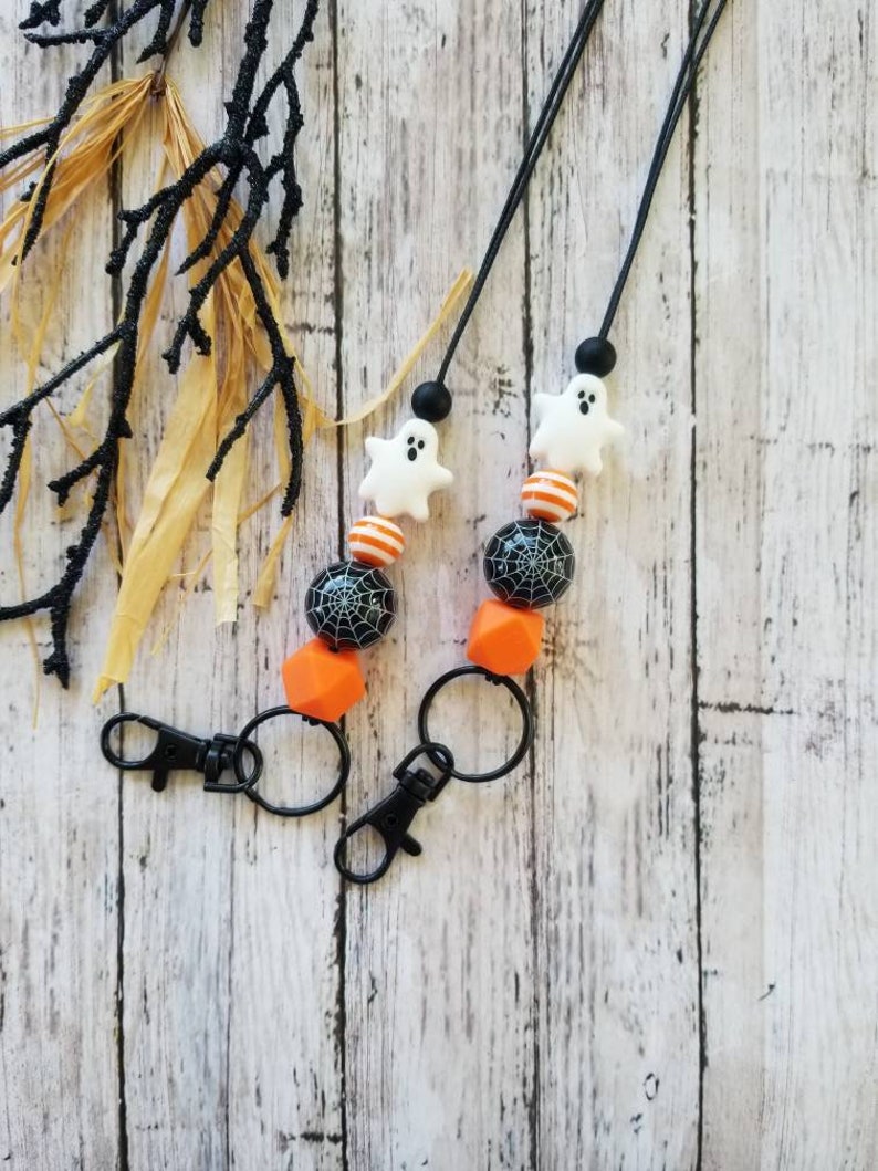 Halloween lanyard teacher lanyard lanyard teacher badge Etsy