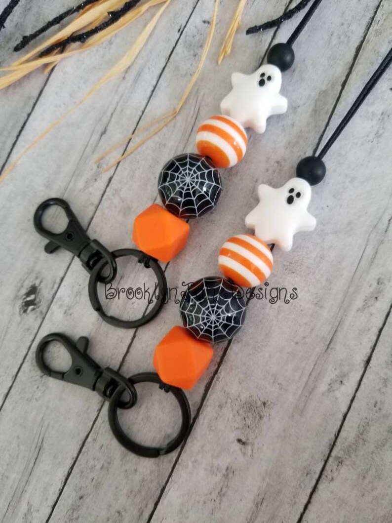 Halloween Lanyard Teacher Lanyard Lanyard Teacher Badge Etsy