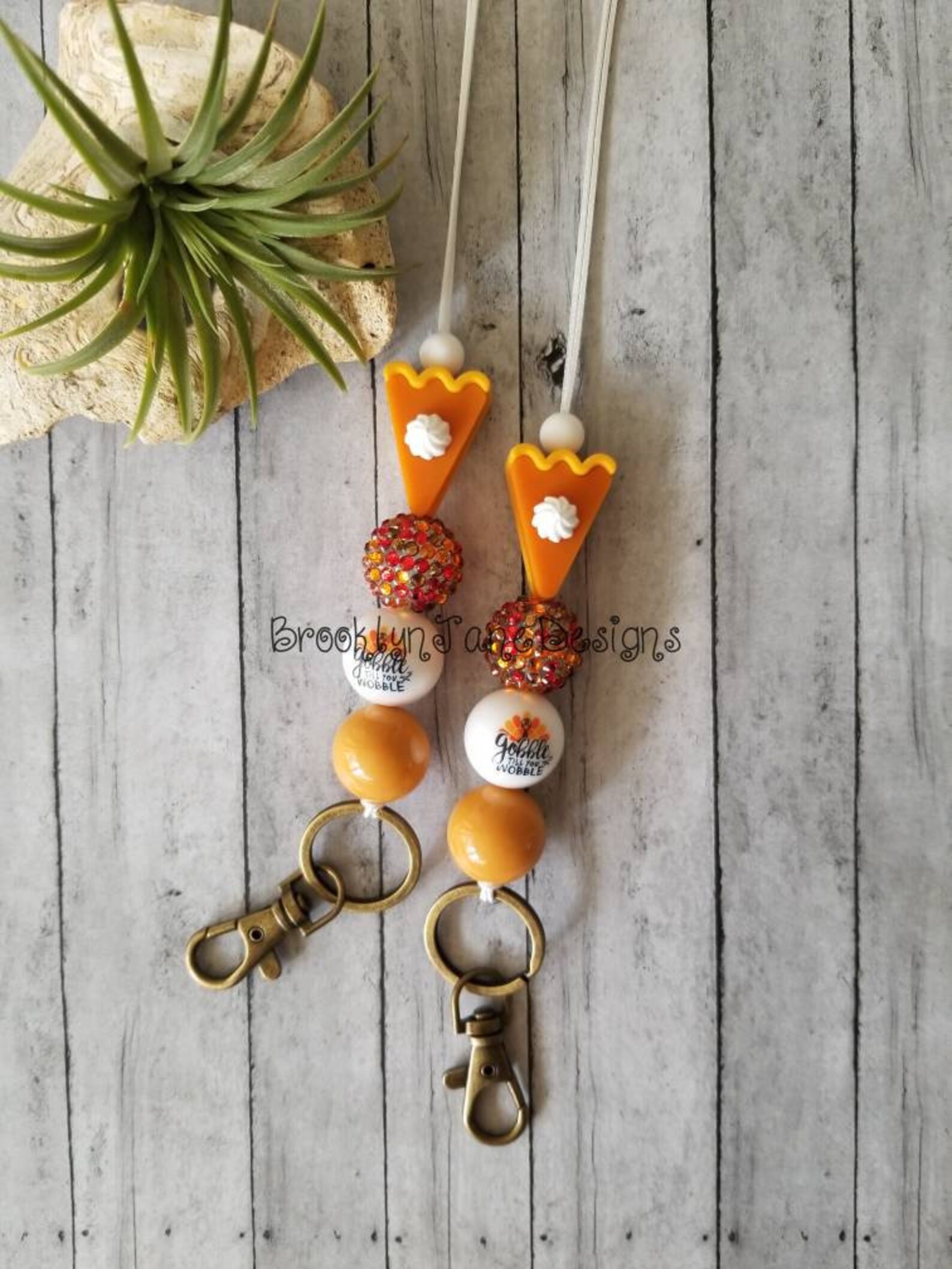 Turkey Lanyard Thanksgiving Teacher Lanyard Lanyard Etsy