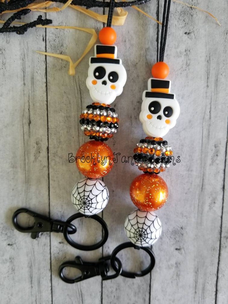 Halloween Lanyard Teacher Lanyard Lanyard Teacher Badge Etsy