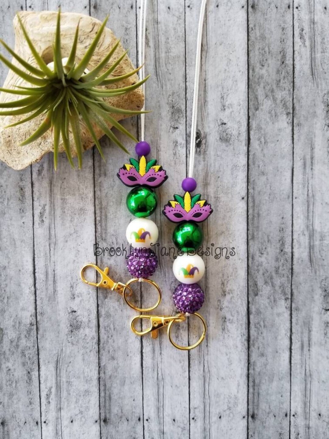 mardi gras lanyard