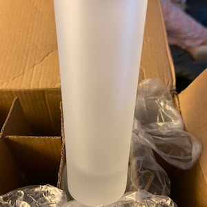 Sublimation frosted shot glass 3 oz.