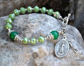 St Raphael Archangel Rosary Bracelet