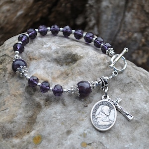 St Padre Pio of Pietrelcina Rosary Bracelet