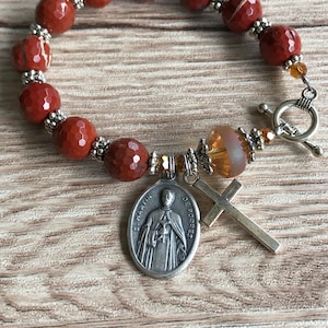 Rosary Bracelet Saint Francis of Assisi Charm - Etsy