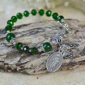 Archangel St Raphael  Rosary Bracelet