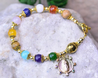 Our Lady Of Guadalupe Rosary Bracelet
