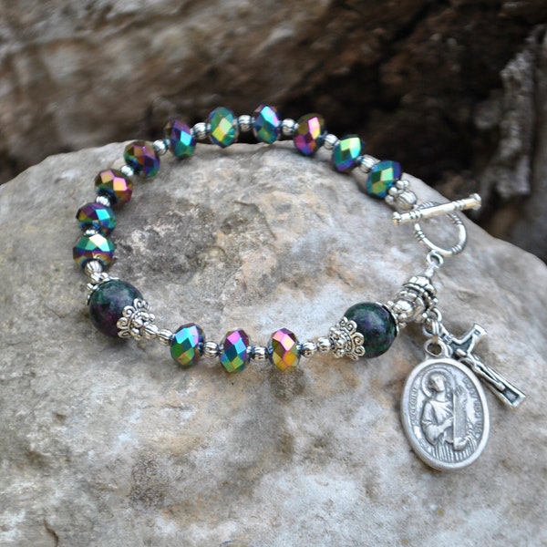 St Cecilia Rosary Bracelet