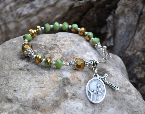 Rosary 2024 bracelet etsy