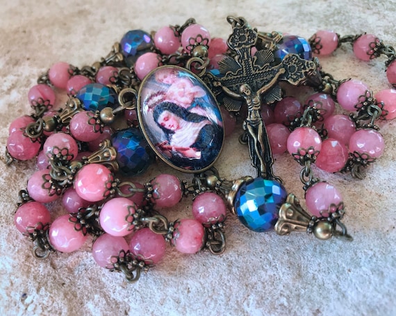 St Rita Rosary | Etsy