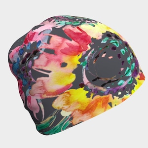 Hats for Cancer Patients, Head Covering, Slouchy Snood Hat, Chemotherapy Gift, Chemo Cap, Printed Beanie, Chemo Beanie for Women, Hair Cover
