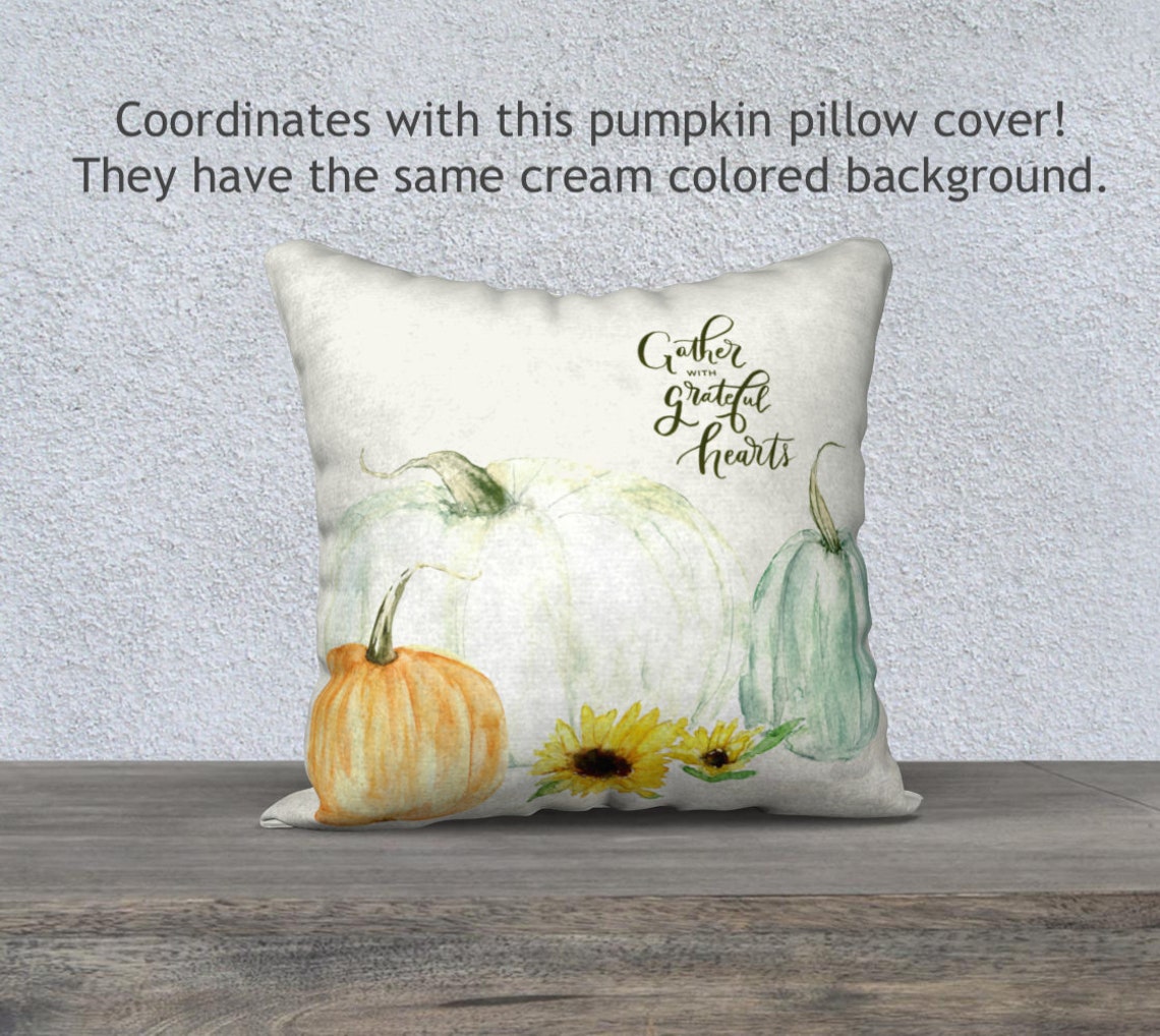 Modern Farmhouse Decorative Pillow Cover 18 X 18 Green Wreath Etsy