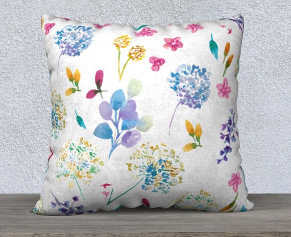 Flower Pillow Covers Colorful Spring Pillow Nursery Pillows Etsy