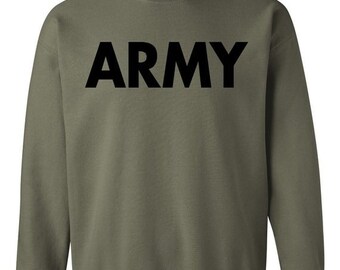 US Military Gear Army Training PT Crewneck Sweatshirt