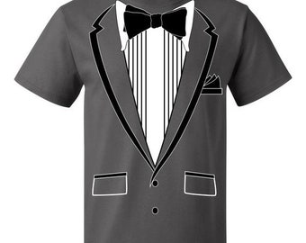 Groom Tuxedo Image Men/'s T-shirts New Cute Design Tees