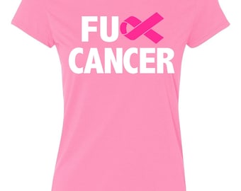 FCK Cancer Pink Ribbon Awareness - Women's T-shirt