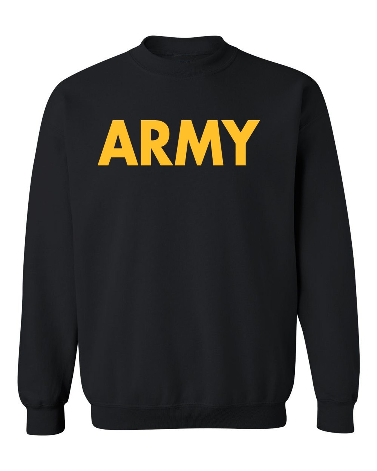 US Military Gear Army Training PT yellow Crewneck Etsy