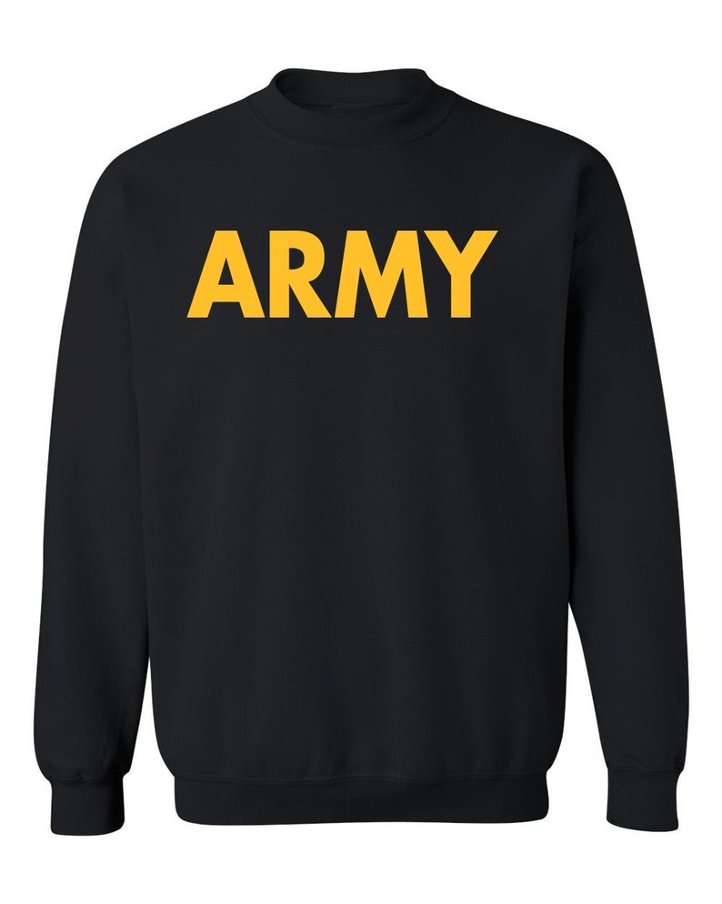 US Military Gear Army Training PT yellow Crewneck | Etsy