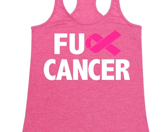 FCK Cancer Pink Ribbon Awareness - Ladies' Tank Top