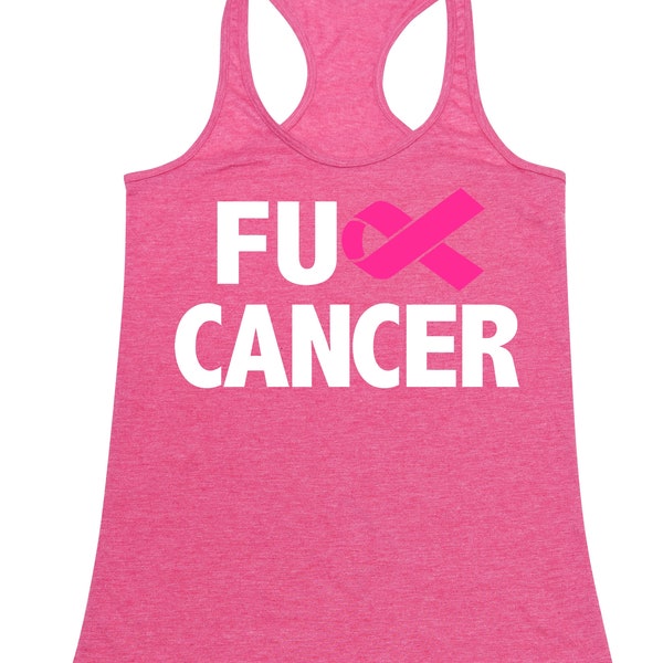 FCK Cancer Pink Ribbon Awareness - Ladies' Tank Top