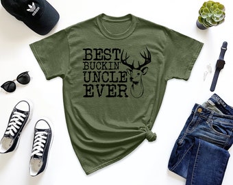 Best Buckin&#39; Uncle Ever | Christmas Thanksgiving Fathers Day Gift for Uncle | Men&#39;s T-shirt