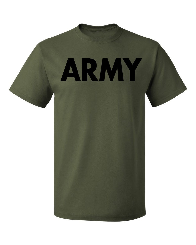 US Military Gear Army Training PT Black Men's T-shirt | Etsy