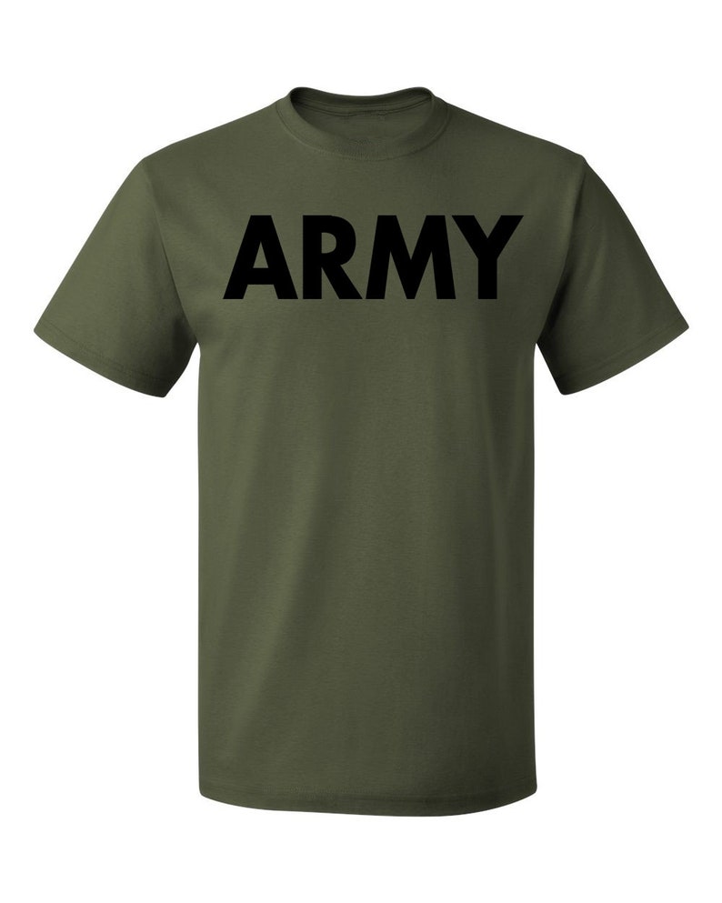 US Military Gear Army Training PT Black Men's Tshirt Etsy